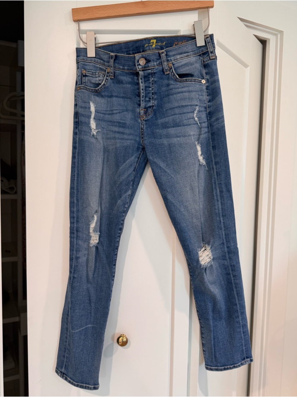 7 for all Mankind Josefina Boyfriend Skinny Jeans